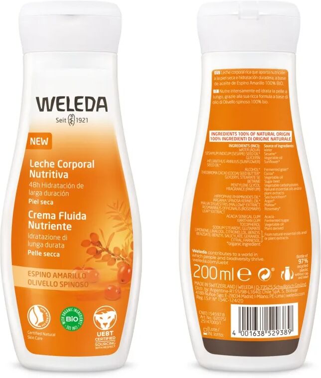 Weleda Crema Fluida Nutriente Olivello Spinoso 200 ml