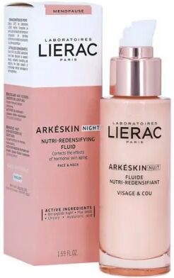 Lierac Arkéskin Fluido Viso Notte Nutriente Ridensificante Pelle In Menopausa 50ml