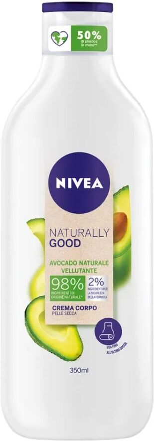 Nivea Naturally Good Crema Corpo Vellutante Avocado Naturale 350 ml