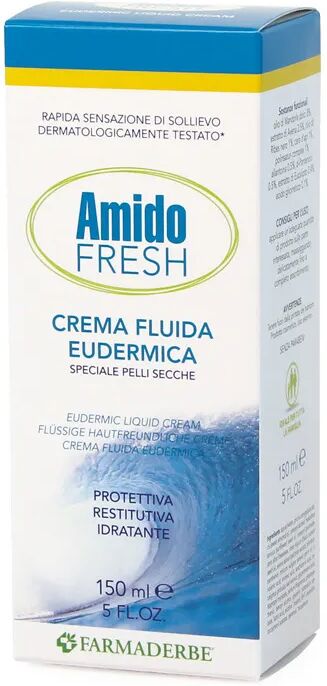 FARMADERBE Amido Fresh Crema Fluida Eudermica Idratante Pelle Secca 150 ml