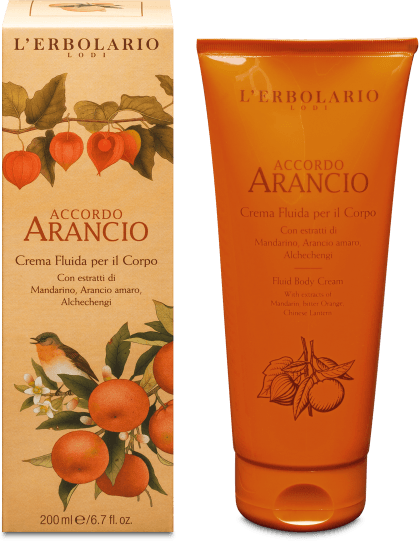 L'Erbolario Crema Fluida per il Corpo Accordo Arancio 200 ml