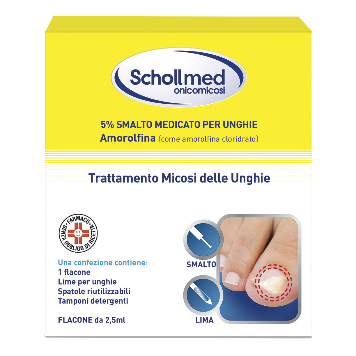 Schollmed onicomicosi 2,5ml 5%