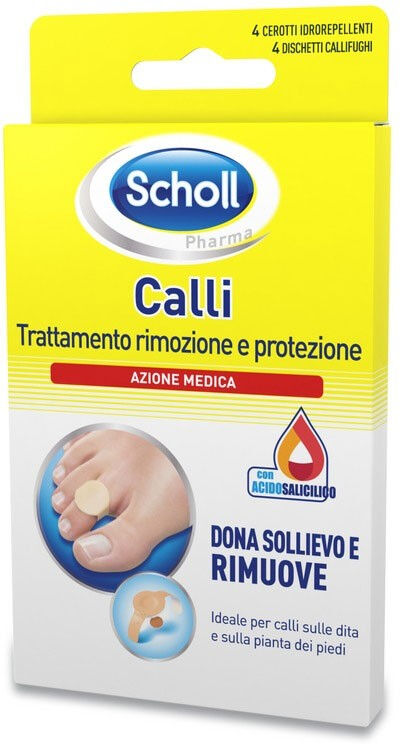 Scholl Cerotti Callifughi Rimozione e Protezione Calli 4 Cerotti