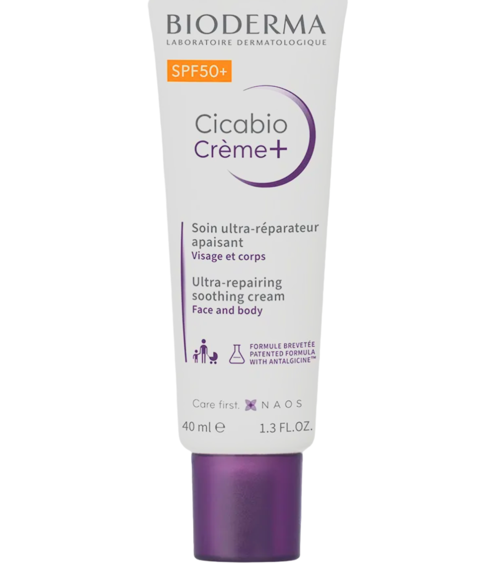 Bioderma Cicabio Crème Crema SPF50+ Riparativa Lenitiva Pelle Irritata Danneggiata 40 ml