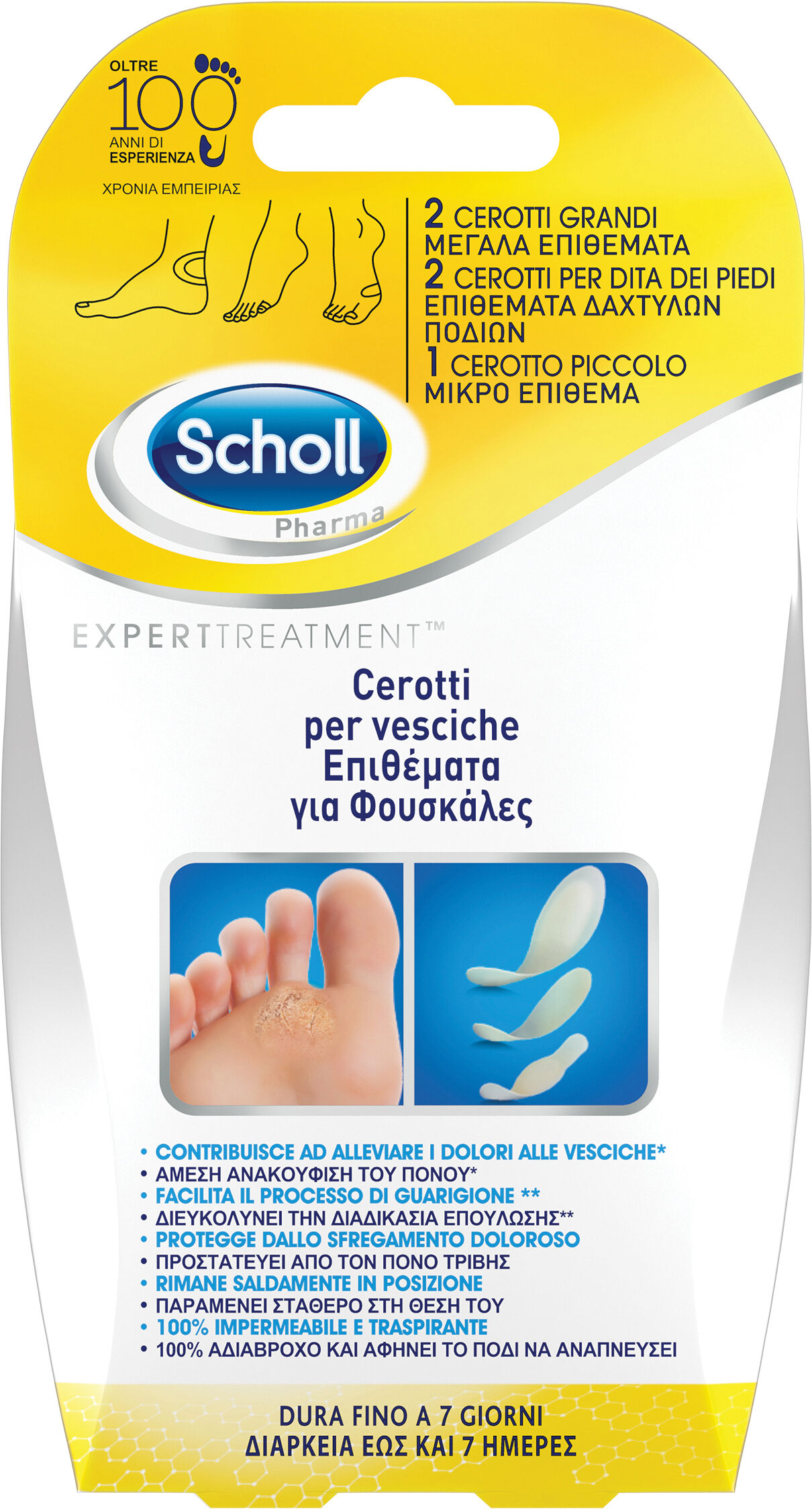 Scholl Cerotti Vesciche Per Piedi Misure Miste 6 Pezzi