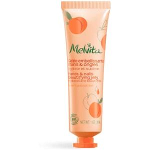 Melvita – Vochtinbrengende gelei voor handen en nagels – geeft de huid een nieuwe uitstraling en versterkt de nagels – natuurlijk – biologisch gecertificeerd – veganistische formule – 30 ml