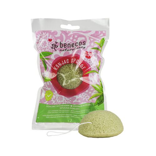 Benecos Konjac spons green tea