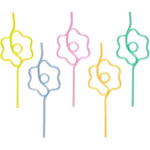 UNIQUE Swirly Straws Sugrör 5-pack