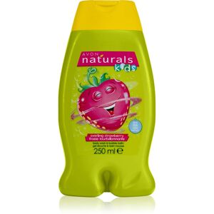 Avon Naturals Kids Swirling Strawberry 2-in-1 bath foam and shower gel for children 250 ml
