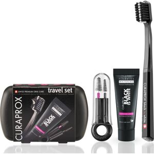 Curaprox Limited Edition Black is White travel set (for teeth, tongue and gums)