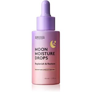 delhicious MOON MOISTURE DROPS nourishing oil serum for skin regeneration and renewal 40 ml