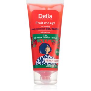 Delia Cosmetics FRUIT ME UP! cleansing gel for face and body STRAWBERRY 200 ml