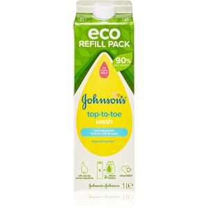Johnson's® Top-to-Toe cleansing gel for body and hair for children from birth refill 1000 ml