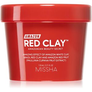 Missha Amazon Red Clay™ oil-controlling and pore-minimising cleansing mask with clay 110 ml