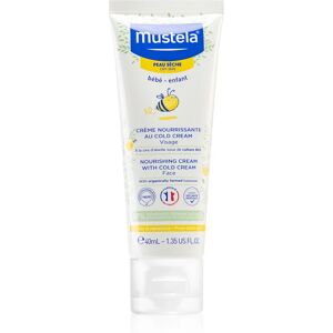 Mustela Bébé Dry Skin nourishing cream for dry skin for children from birth 40 ml