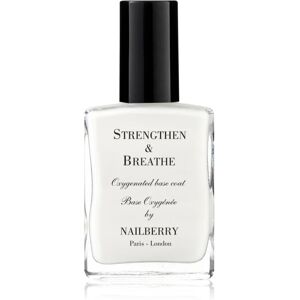 NAILBERRY Strengthen & Breathe base coat nail polish with firming effect 15 ml