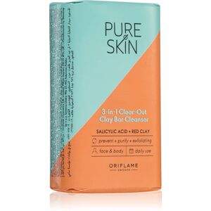 Oriflame Pure Skin cleansing soap with clay for face and body 75 g