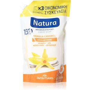PAPOUTSANIS Natura Vanilla Caramel liquid soap refill 750 ml