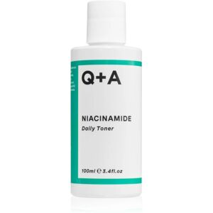 Q+A Niacinamide facial toner to treat skin imperfections 100 ml