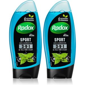 Radox Sport Mint & Sea Salt refreshing shower gel (economy pack)