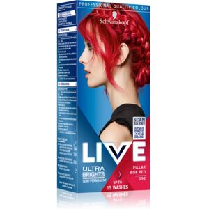 Schwarzkopf LIVE Ultra Brights or Pastel semi-permanent hair colour shade 092 Pillar Box Red