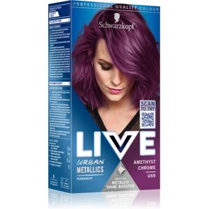 Schwarzkopf LIVE Urban Metallics permanent hair dye shade U69 Amethyst Chrome 1 pc