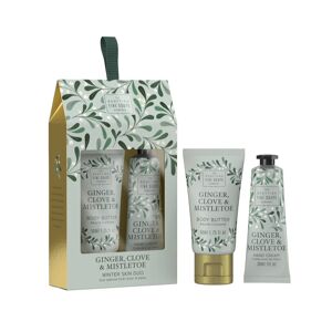 Scottish Fine Soaps Ginger, Clove & Mistletoe Winter Skin Duo gift set (for the body)