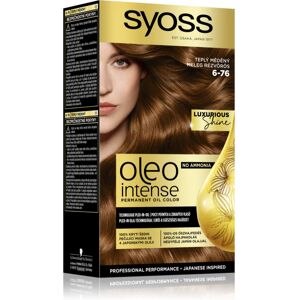 Syoss Oleo Intense permanent hair dye with oil shade 6-76 Warm Copper 1 pc