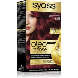 Syoss Oleo Intense permanent hair dye with oil shade 5-92 Bright Red 1 pc