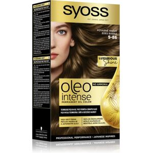 Syoss Oleo Intense permanent hair dye with oil shade 5-86 Sweet Brown 1 pc