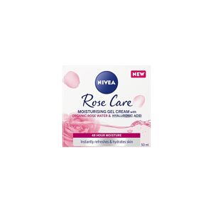 NIVEA Soft Rose 24h Day Cream (50 ml), Face Care with Rose Water and Hyaluron, L