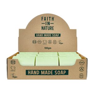 Faith In Nature Unwrapped Natural Aloe Vera Soaps - Box Of 18 - Plastic Free & Zero Waste - Vegan & Cruelty Free - Essential Oils