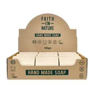 Faith In Nature Unwrapped Natural Lavender Soaps - Box Of 18 - Plastic Free & Zero Waste - Vegan & Cruelty Free - Essential Oils