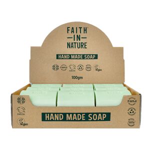 Faith In Nature Unwrapped Natural Rosemary Soaps - Box Of 18 - Plastic Free & Zero Waste - Vegan & Cruelty Free - Essential Oils