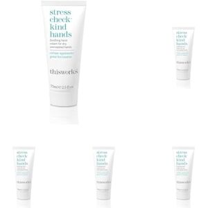 This Works Stress Check Kind Hands, 75 ml - Intensely Hydrating Hand Cream Enriched with Shea Butter, Vitamin E and Ylang Ylang Essential Oils - Soothing Hand Moisturiser for Dry and Sensitive Skin