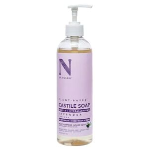Dr. Natural Castile Liquid Soap, Lavender, 473 ml - Plant-Based - Made with Organic Shea Butter - Rich in Coconut and Olive Oils - Sulfate and Paraben-Free, Cruelty-Free - Multi-Purpose Soap