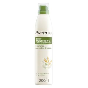 Aveeno Daily Moisturising After-Shower Mist, Formulated With Oats, Suitable For Sensitive Skin, Non-Greasy Fast Absorbing Spray, Locks In Moisture 48h, 200ml