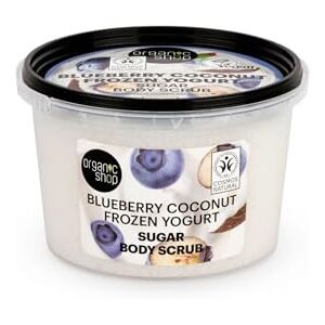 Organic Shop Blueberry Coconut Frozen Yogurt Sugar Body Scrub, 250 ml