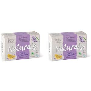 Little Soap Company Naturals Range - Bar Soap Vegan, Cruelty Free, No SLS or Parabens, Refreshing Cleansing Soap bars, Natural Eco Friendly Body & Hand Soap, 100g (Citrus & Lavender) (Pack of 2)