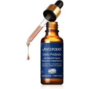 Antipodes Credo Probiotic Anti-Blemish Serum – Anti Blemish Serum with Probiotics for Healthy Skin – Hyaluronic Acid – 30ml