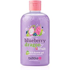 bubble t cosmetics Smoothie Blueberry & Dragon Fruit Bath & Shower Gel, Packed with Fruity Extracts to Nourish & Hydrate Skin - 1 x 500ml