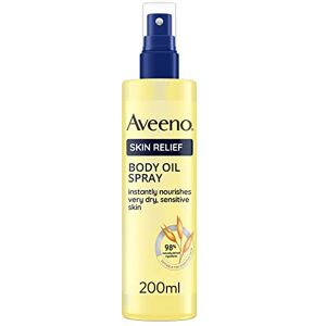 Aveeno Skin Relief Body Oil Spray, With Oat Oil & Jojoba Oil, Suitable For Sensitive Skin, Instantly Nourishes Very Dry, Sensitive Skin, Suitable for a Massage, 200ml