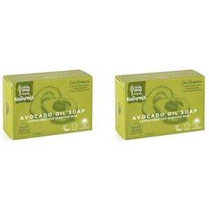 Little Soap Company Little Soap Avocado Oil Soap Bar – Vegan, Cruelty Free, No SLS or Parabens, Mediterranean Range Bar Soap For All Skin Types And Ideal For Sensitive Skin, 100g (Pack of 2)