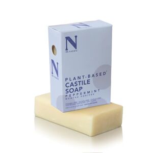 Dr. Natural Pure Castile Soap, Peppermint, 140 g - Plant-Based - Made with Shea Butter - Rich in Essential Oils - Paraben-Free, Sulfate-Free, Cruelty-Free - Moisturizing Soap