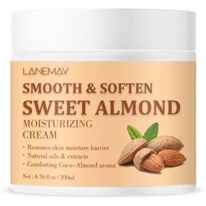 Generic SWEET ALMOND MOISTURIZING CREAM, Body Lotion Brightens Skin Tone, Moisturizes, Refreshes, And Refreshes Non Greasy Moisturizing Lotion, Sweet Almond Fragrance Body Lotion (1pc)