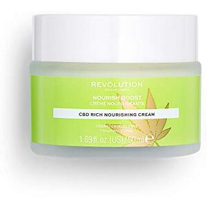 Revolution Beauty London Skincare, Nourish Boost, CBD Rich Nourishing, Face Cream, 50ml