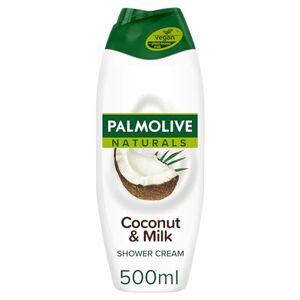 Palmolive Naturals Coconut & Milk Shower Gel and Body Wash 500ml, vitamin E body wash to nourish skin, leaves skin feeling soft, with plant-based almond milk, ingredients of 95% natural origin*