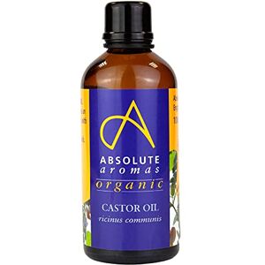 Absolute Aromas Organic Castor Oil 100ml - 100% Pure and Natural Carrier Oil - for Massage, Aromatherapy and Blending Essentials Oils