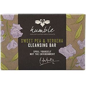 Potter & Moore Innovations Humble Beauty Sweet Pea & Verbena Cleansing Bar (75g) - Carefully created with natural biodegradable ingredients. Cruelty Free. Recyclable packaging.