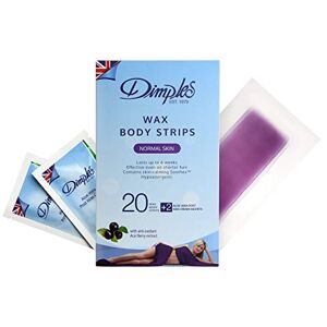 Dimples Wax Body Strips for Normal Skin - Pack of 20